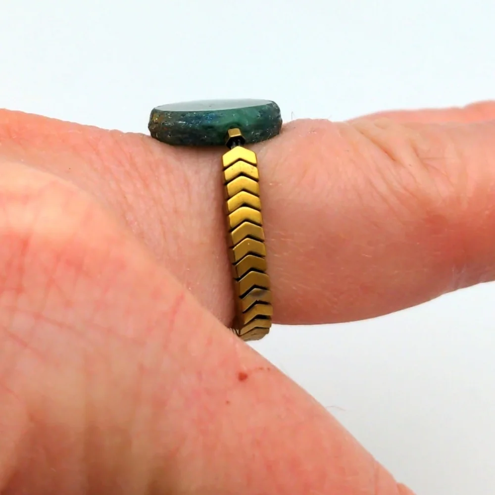 Emerald Green Medallion Ring